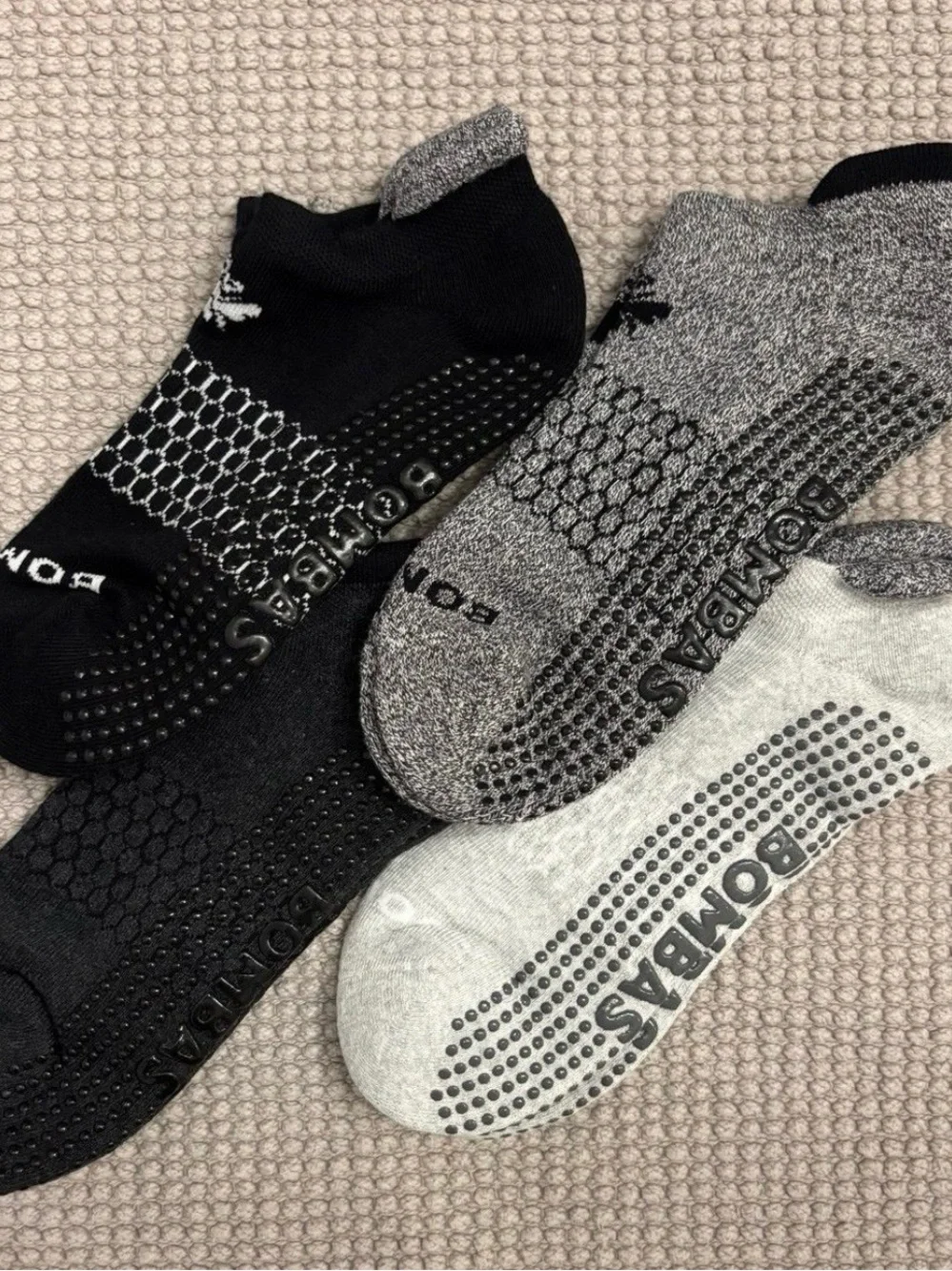 Bombas Gripper Ankle Sock (M) 4-Pack NWT